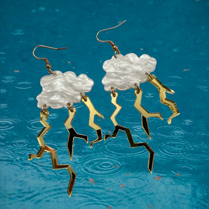 Lighting Cloud Acrylic Earrings