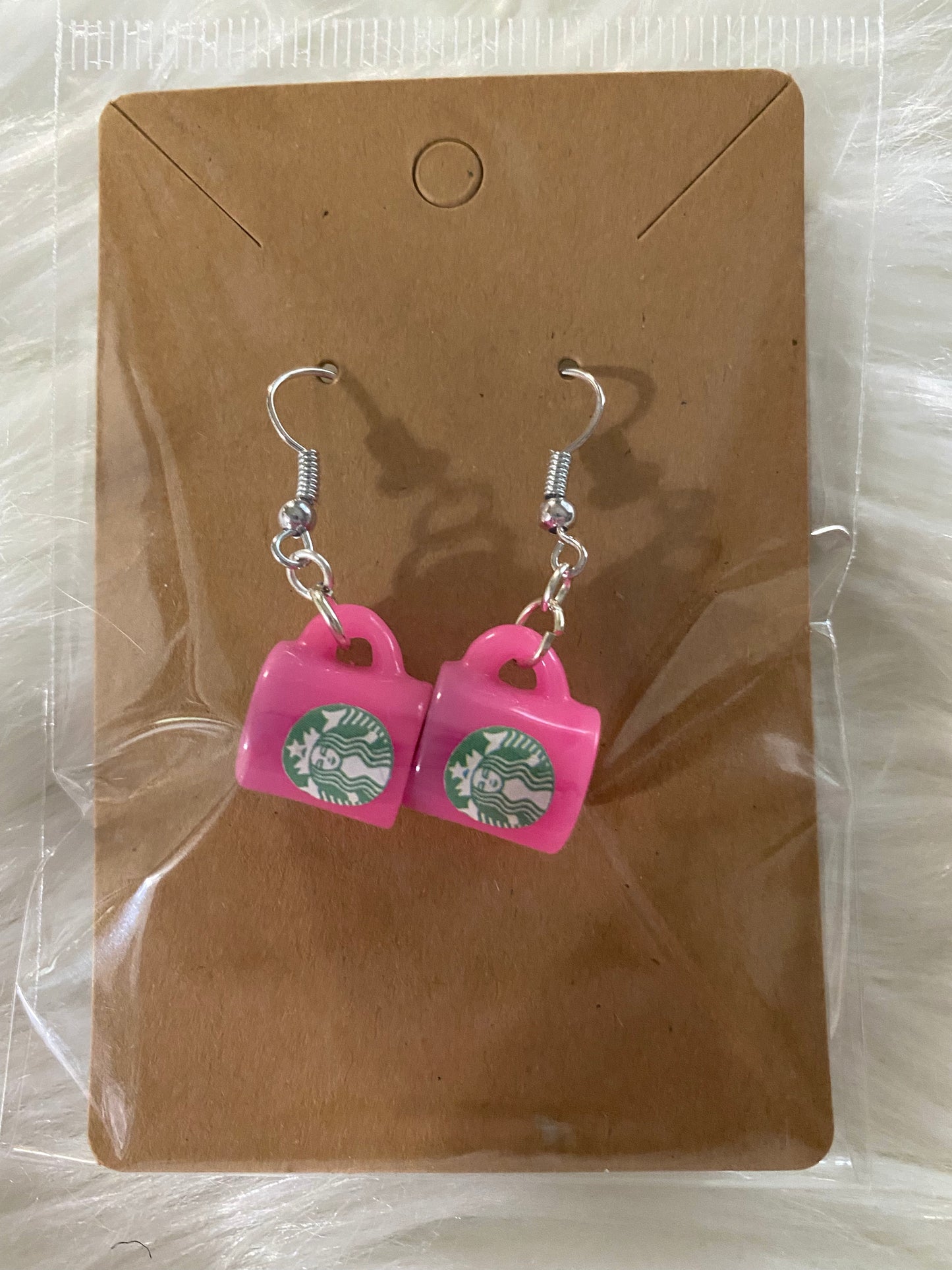 Small Star Drinks Mug Earrings