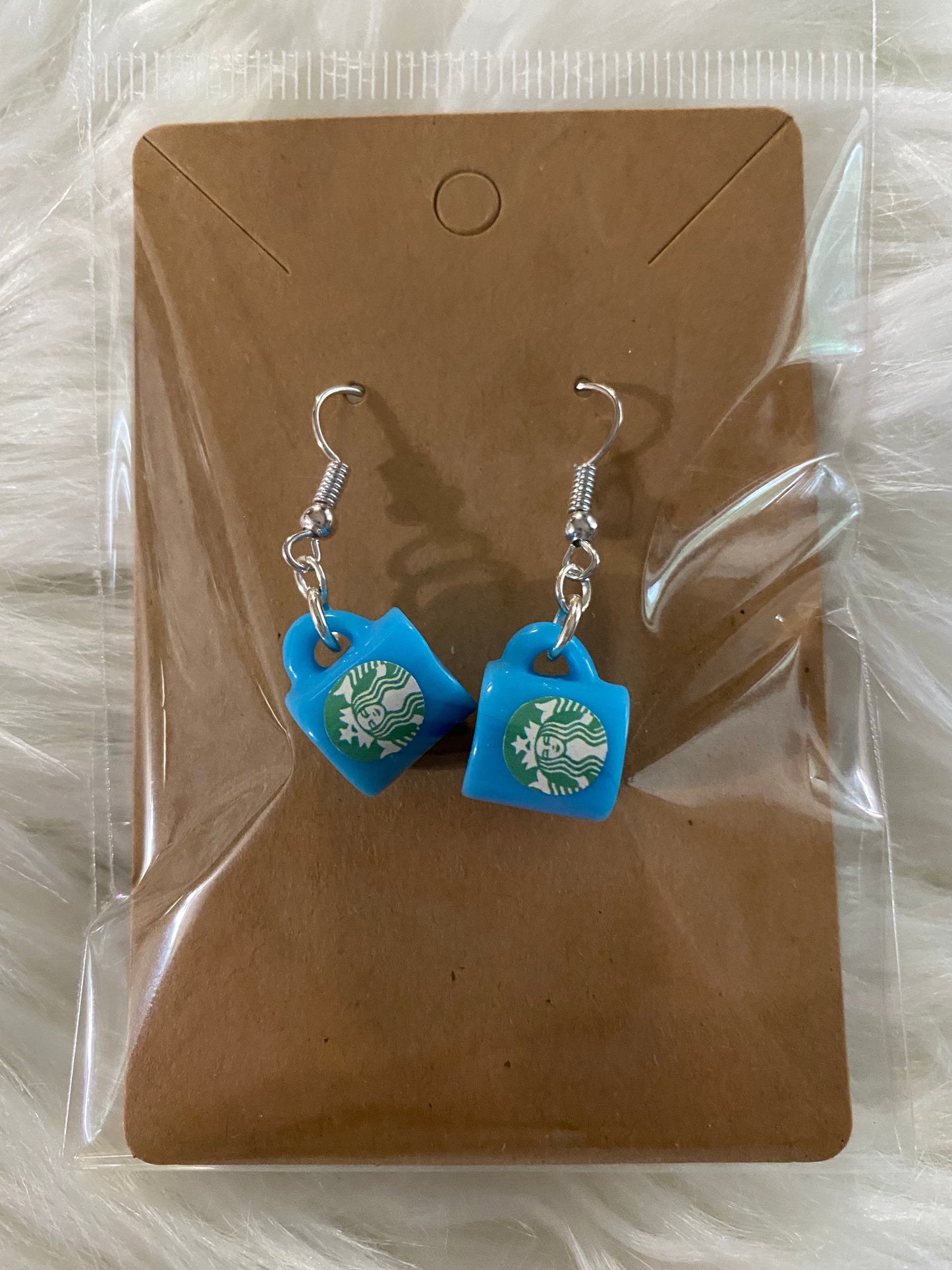 Small Star Drinks Mug Earrings