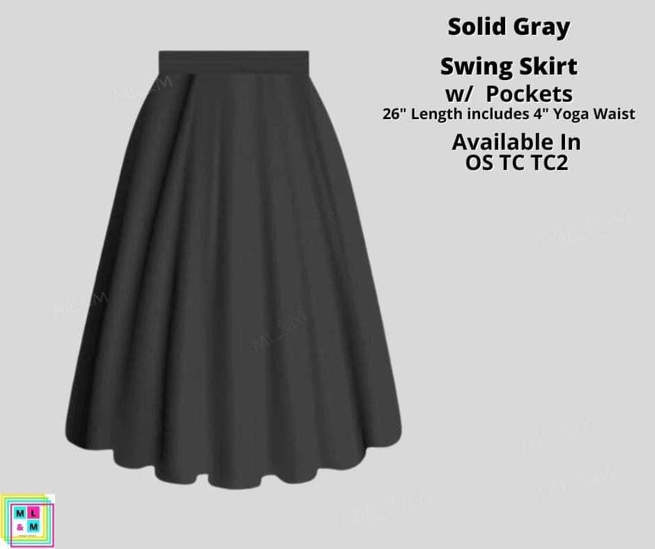 Solid Grey Skirt