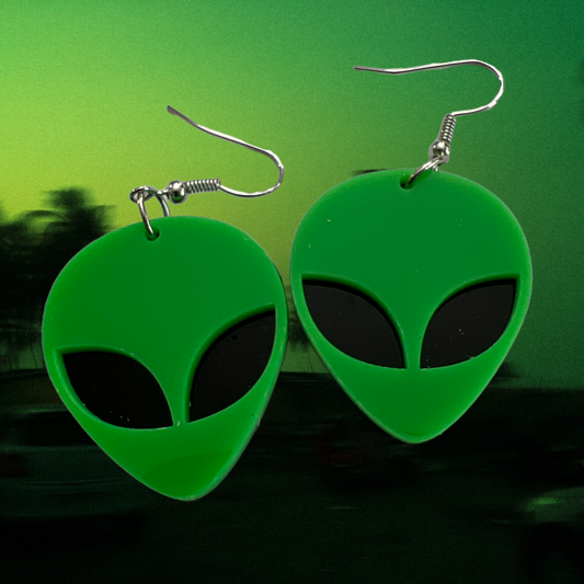 Alien Acrylic Earrings