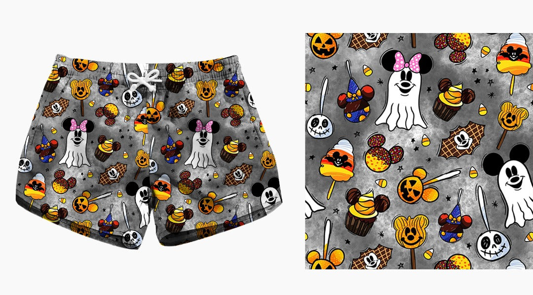 Halloween Treats Athletic Running Shorts