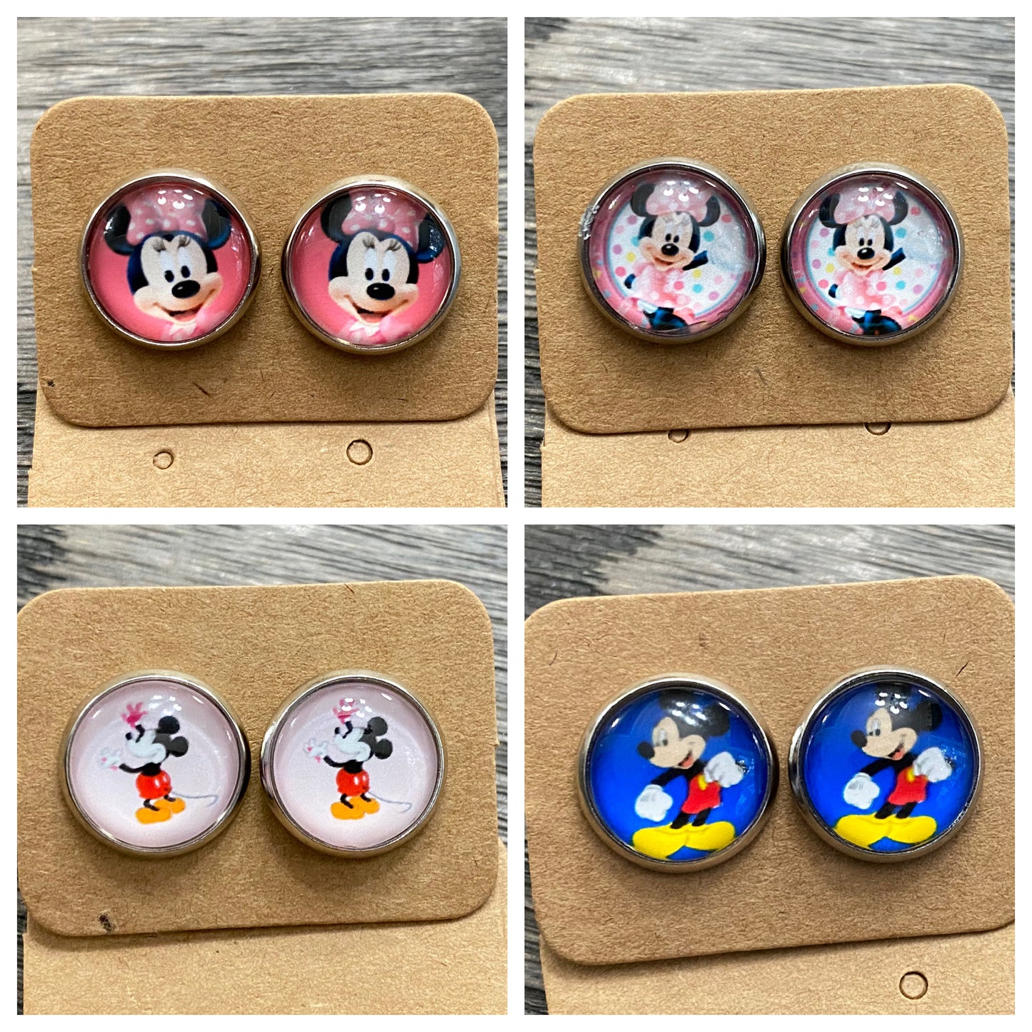 Magical Stud Earrings-Mouse Discs