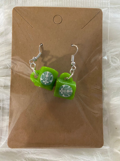 Small Star Drinks Mug Earrings