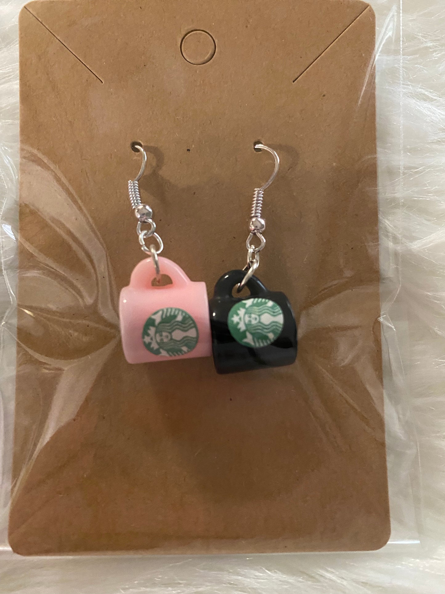 Small Star Drinks Mug Earrings